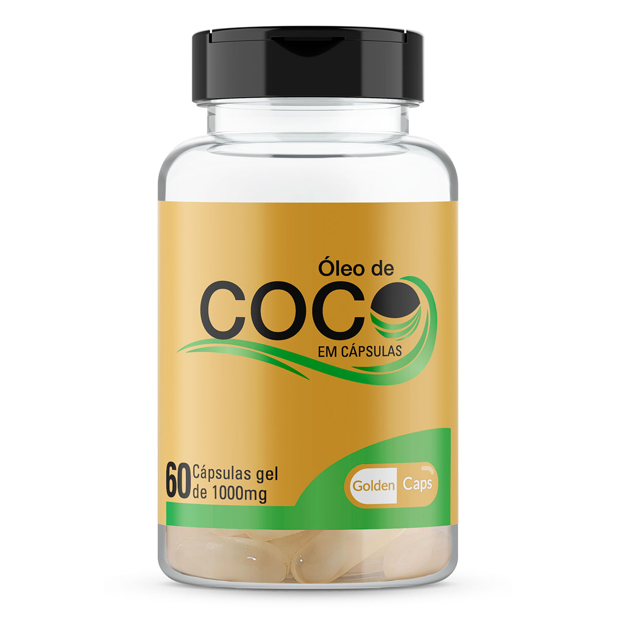 ÓLEO DE COCO - 60 CÁPSULAS - 1.000 MG